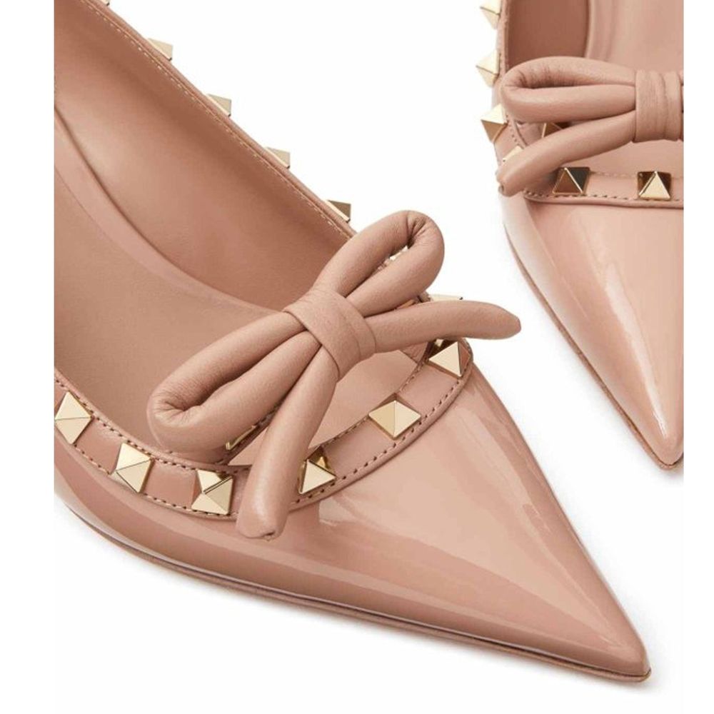 Valentino Garavani Beige Calfskin Pumps