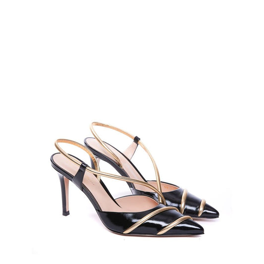 Gianvito Rossi Black Lamb Leather High Heel Pumps