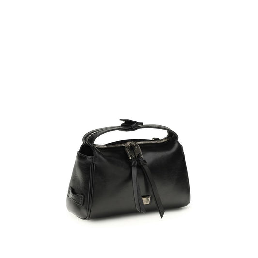 Dolce & Gabbana Black Calf Leather Bos Taurus Handbag