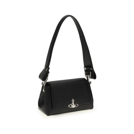 Vivienne Westwood Black Polyurethane Shoulder Bag