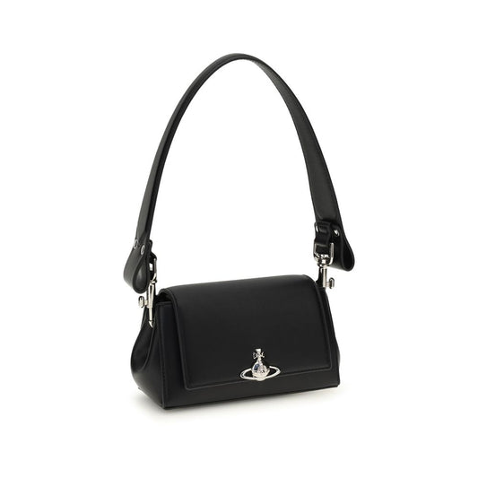 Vivienne Westwood Black Polyurethane Shoulder Bag