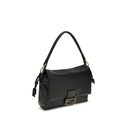 Fendi Black Lamb Ovis Aries Aries Shoulder Bag