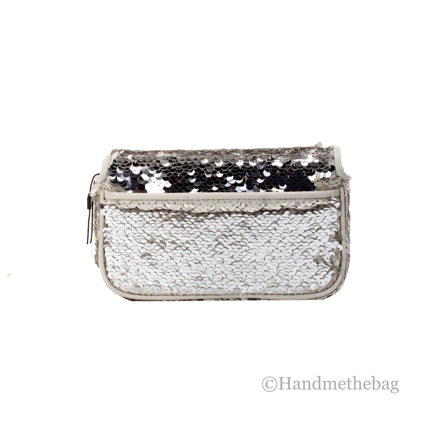 Marc Jacobs The Mini J Marc Shoulder Bag Cream Sequined Crossbody Bag