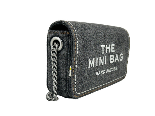 Marc Jacobs The Denim Chain Mini Bag - Black Wash