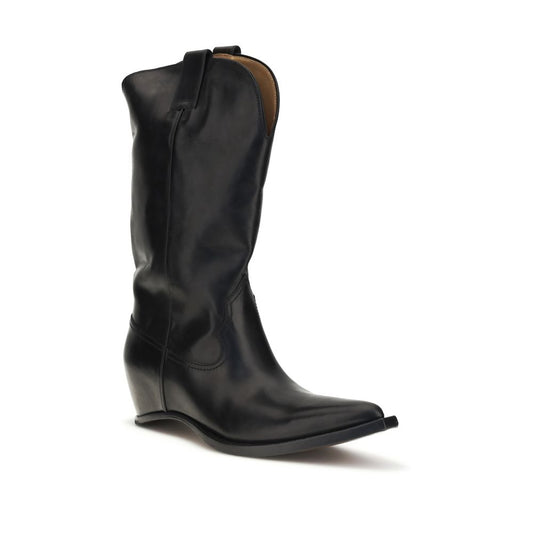 Maison Margiela Black Calf Leather Bos Taurus Boots