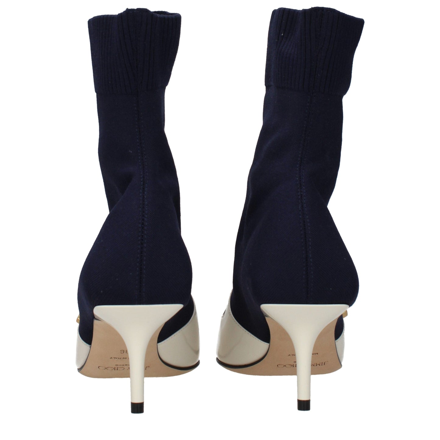Jimmy Choo Blue Fabric Ankle Boots
