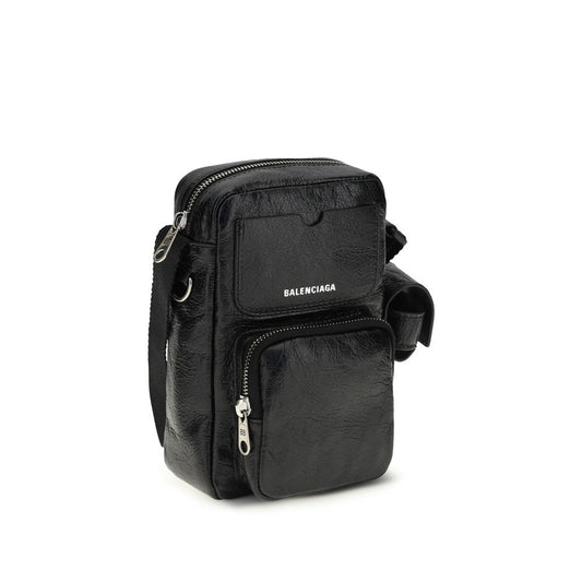 Balenciaga Black Lamb Ovis Aries Aries Shoulder Bag