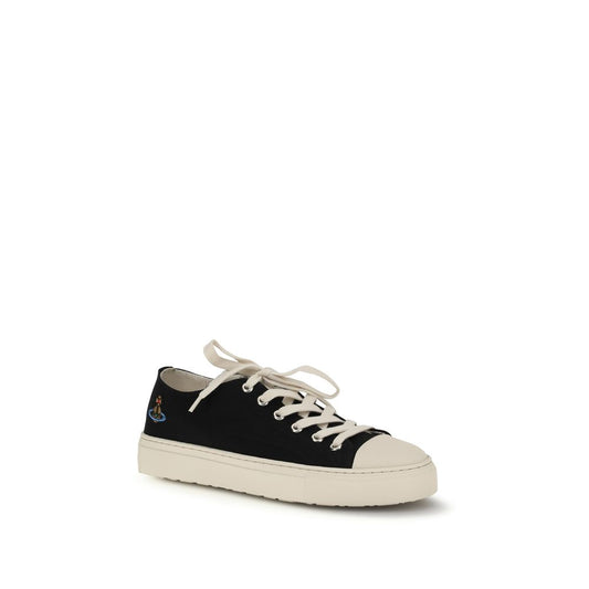 Vivienne Westwood Black Fabric Low Top Sneakers
