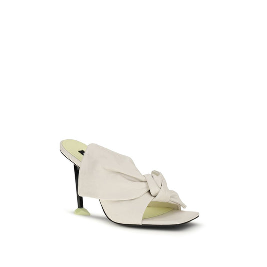 Givenchy White Lamb Ovis Aries Aries Mules