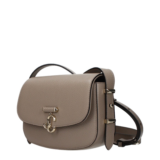 Jimmy Choo Gray Leather Crossbody Bag