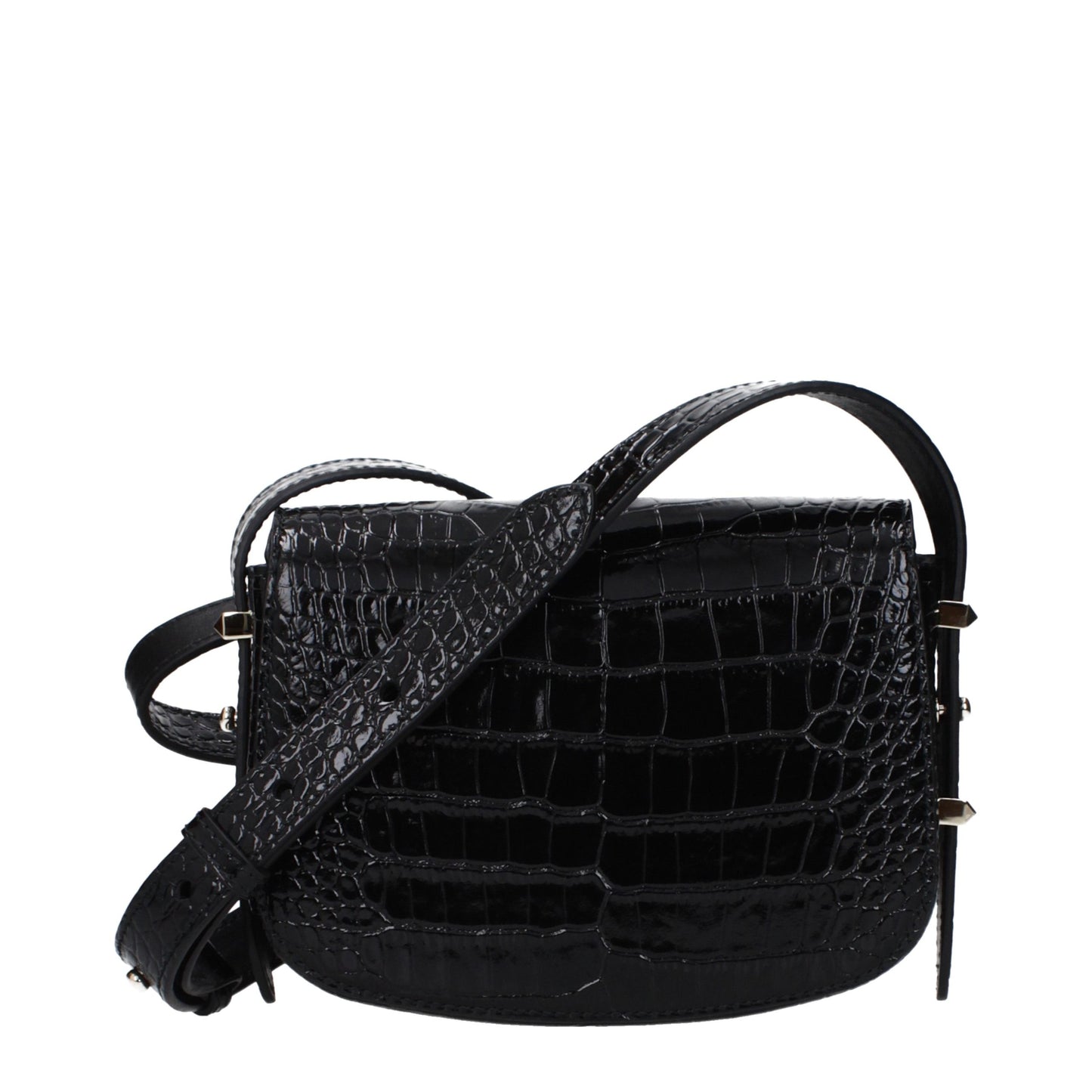 Jimmy Choo Black Leather Crossbody Bag