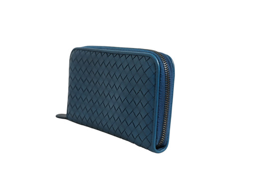 Bottega Veneta Intrecciato Zip Around Wallet