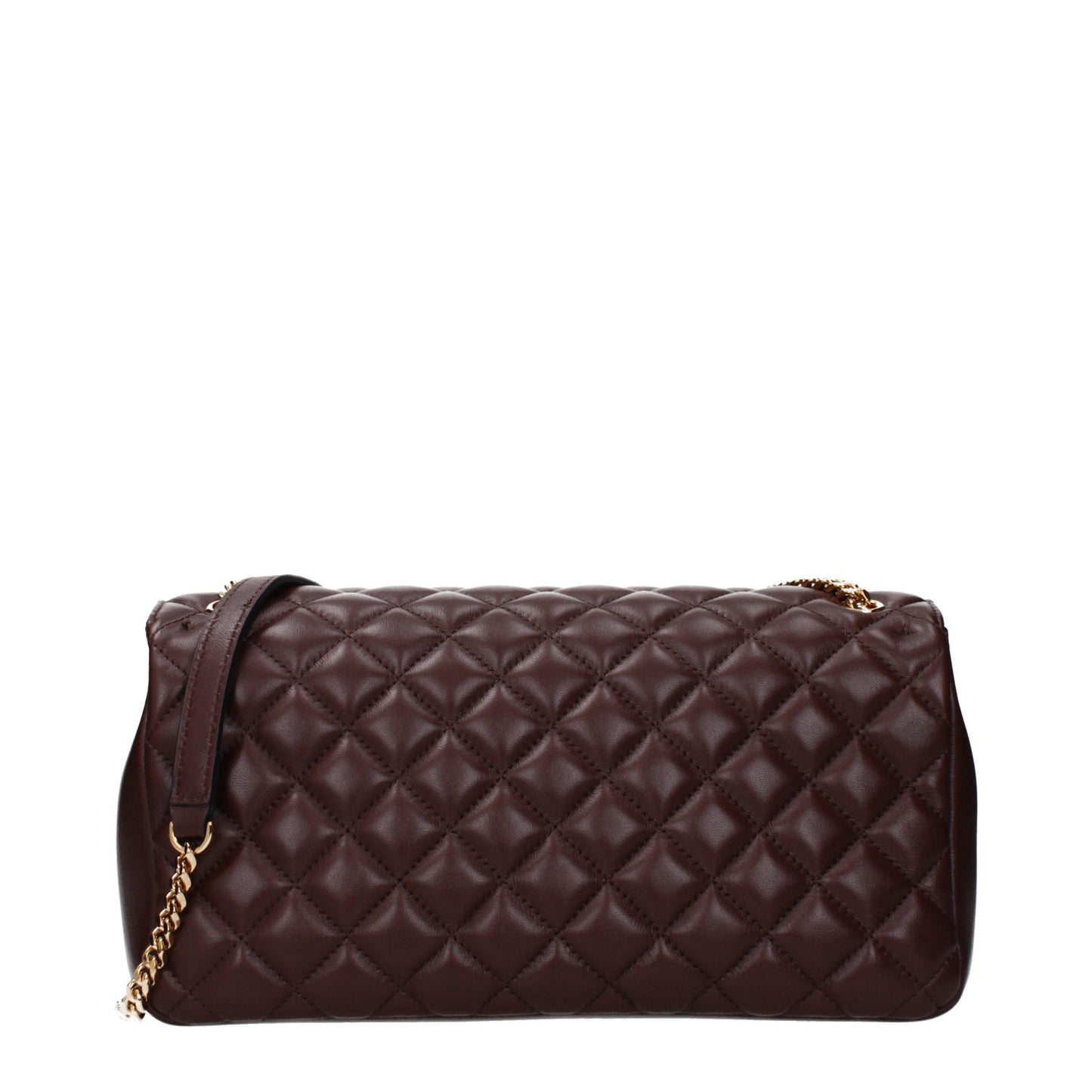 Versace Brown Leather Shoulder Bag