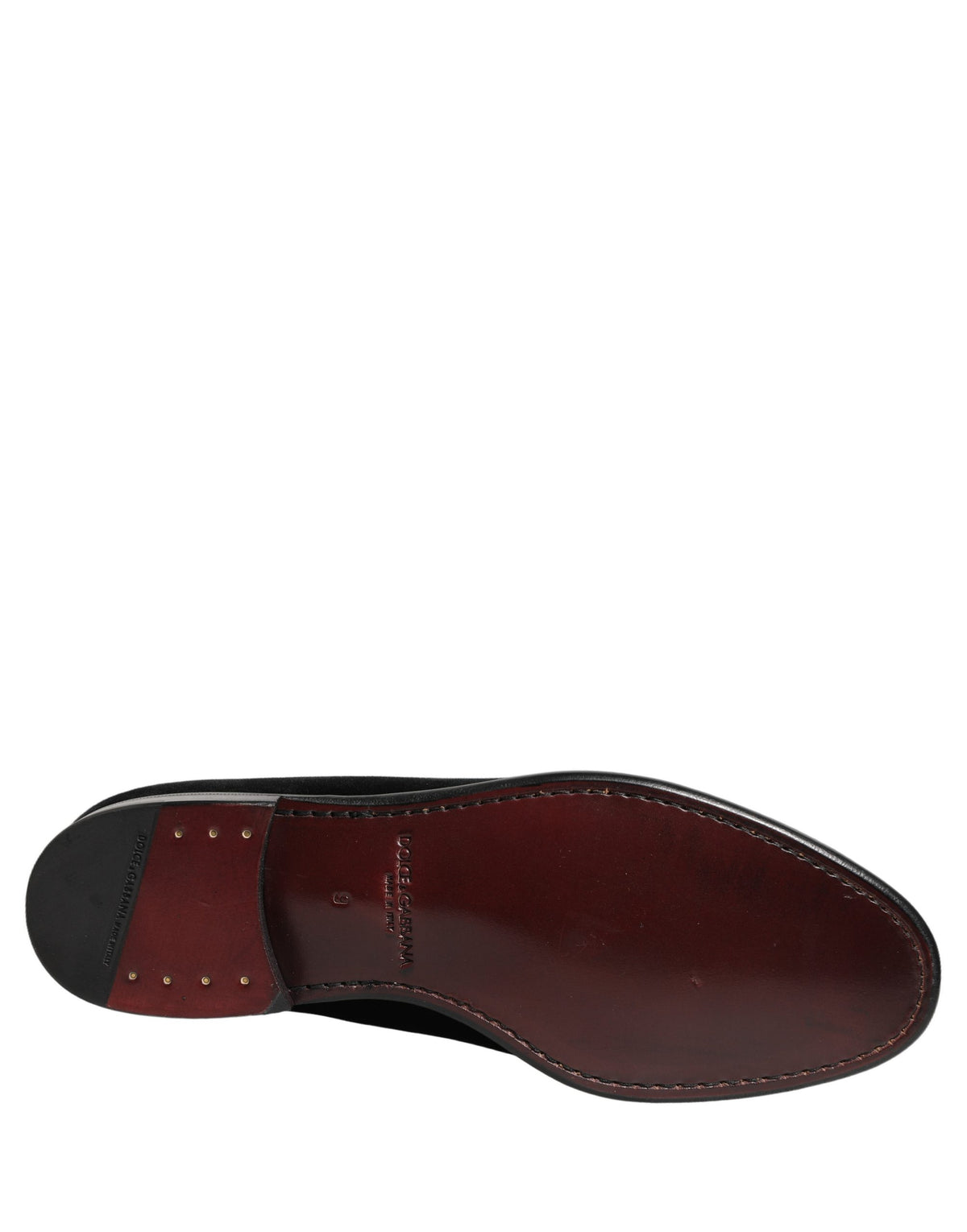 Dolce & Gabbana Black Velvet Loafers Formal Men Dress Shoes