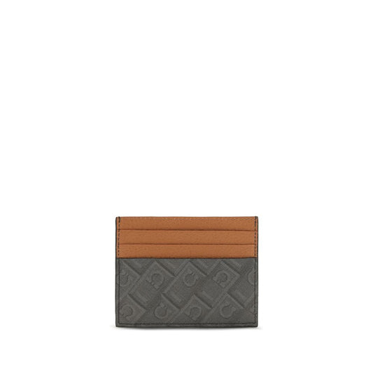 Ferragamo Brown Calf Leather Bos Taurus Wallet