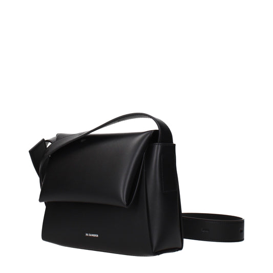 Jil Sander Black Leather Crossbody Bag