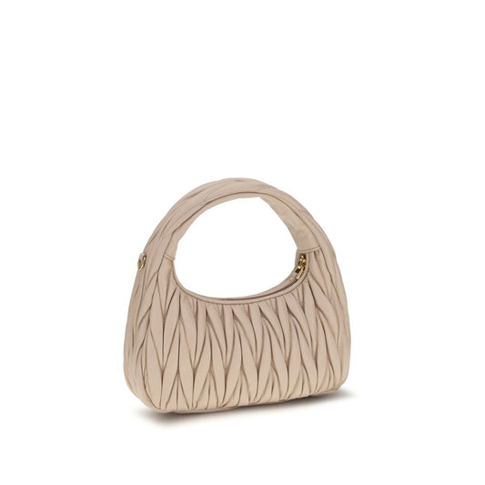 Miu Miu Beige Lamb Ovis Aries Shoulder Bag