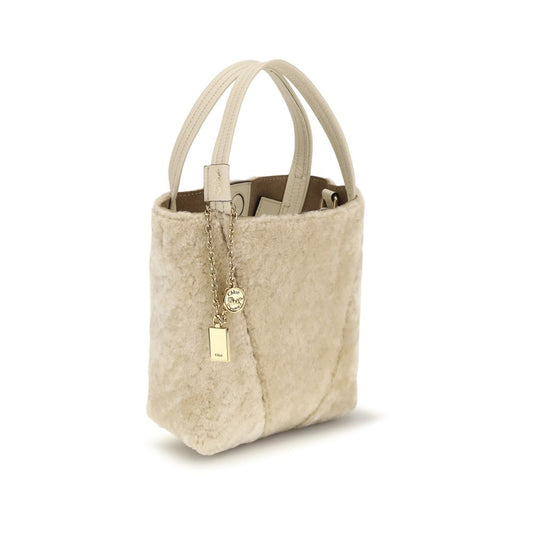 Chloé Beige Calf Leather Bos Taurus Shoulder Bag