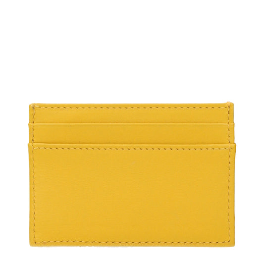 Versace Yellow Leather Cardholder