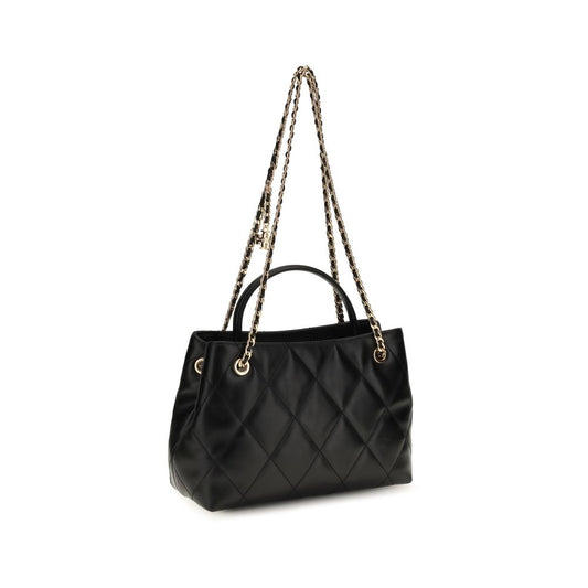 Tory Burch Black Calf Leather Bos Taurus Shoulder Bag