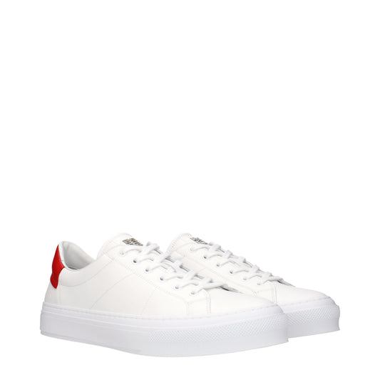 Givenchy White Leather Low Top Sneakers