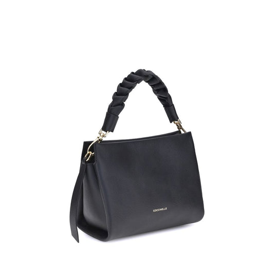 Coccinelle Black Calf Leather Bos Taurus Shoulder Bag