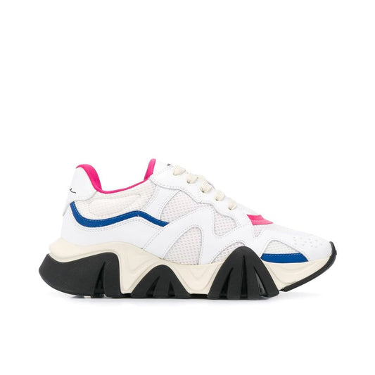 Versace White Leather Chunky Sneakers