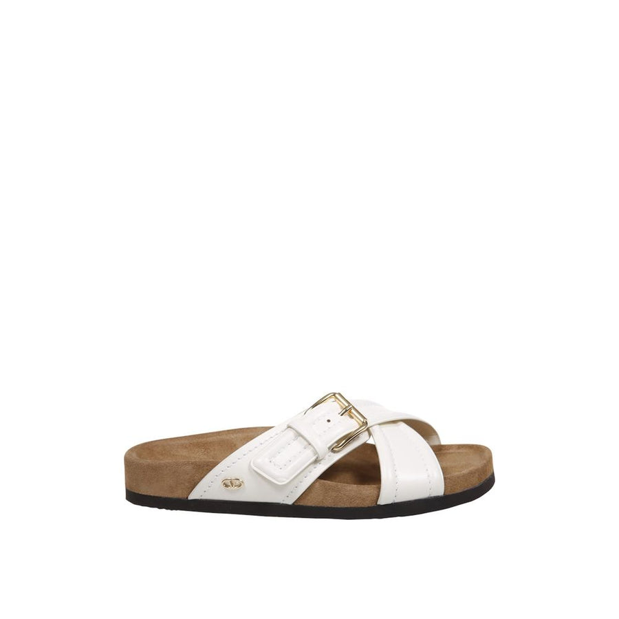 Valentino Garavani Leather Flat Sandals