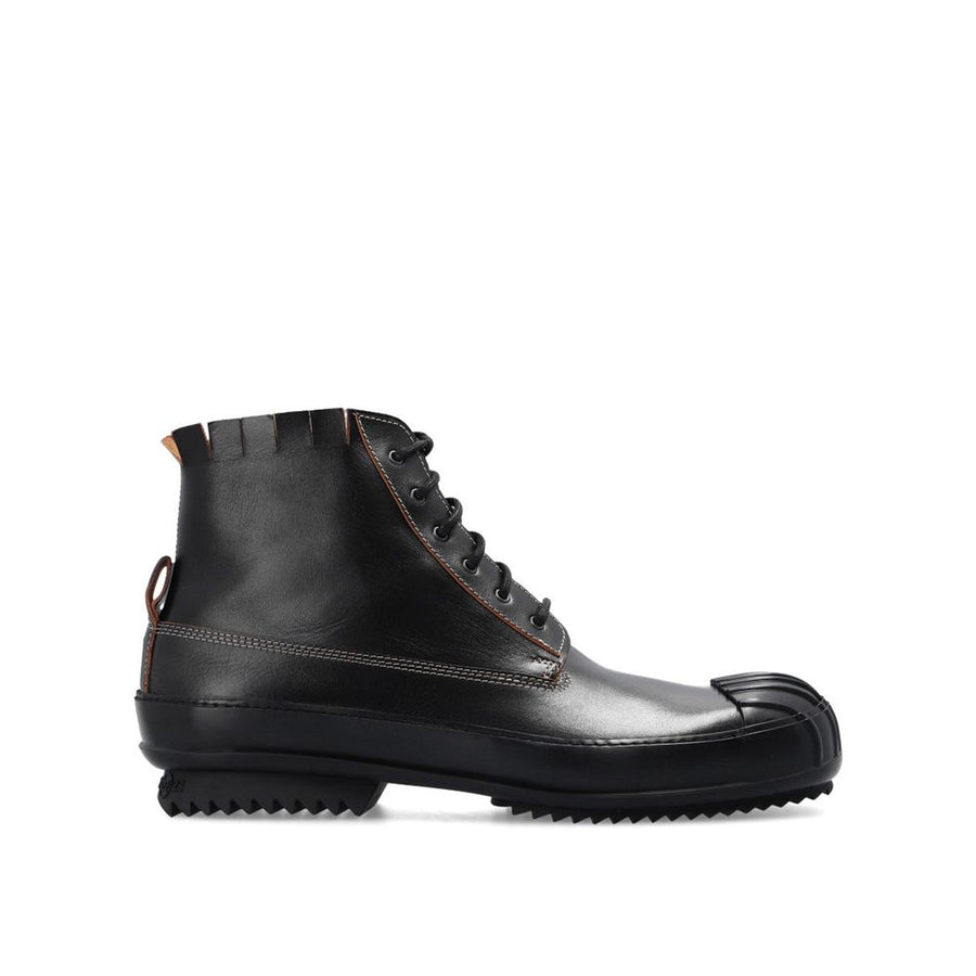 Maison Margiela Black Calfskin Lace-Up Boots