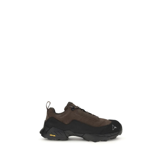 ROA Brown Calf Leather Bos Taurus Athletic Sneakers