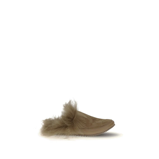 Pedro García Beige Rubber Mules