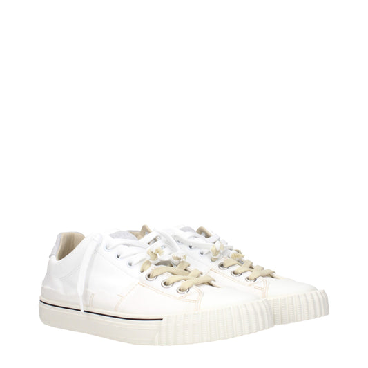 Maison Margiela Blue Leather Low Top Sneakers