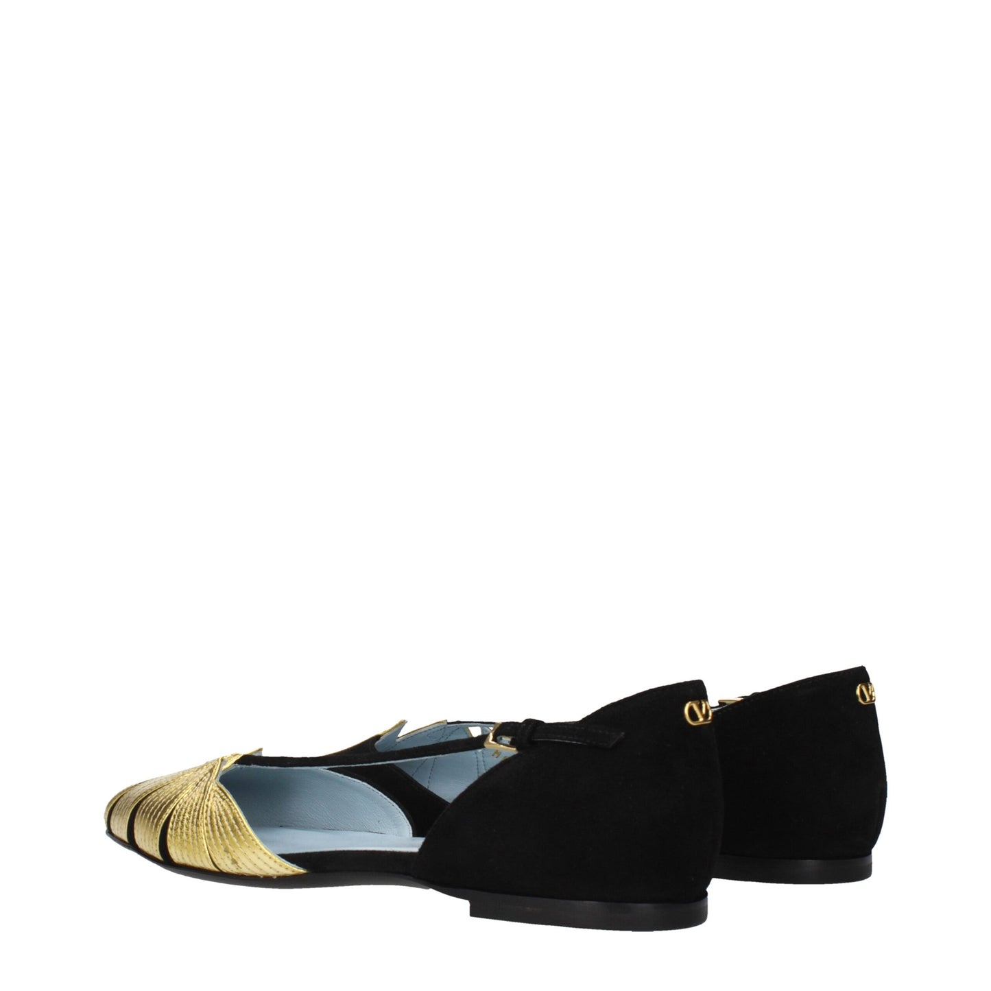 Valentino Garavani Black Leather Sandals