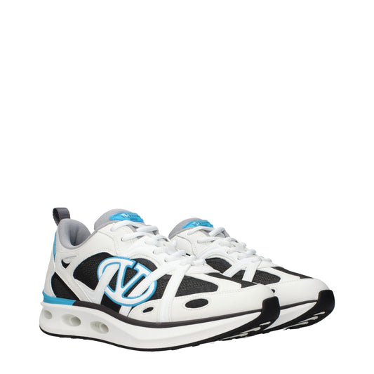 Valentino Garavani Blue Fabric Athletic Sneakers