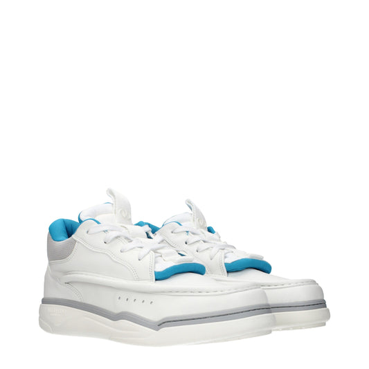 Valentino Garavani Blue Leather Low Top Sneakers