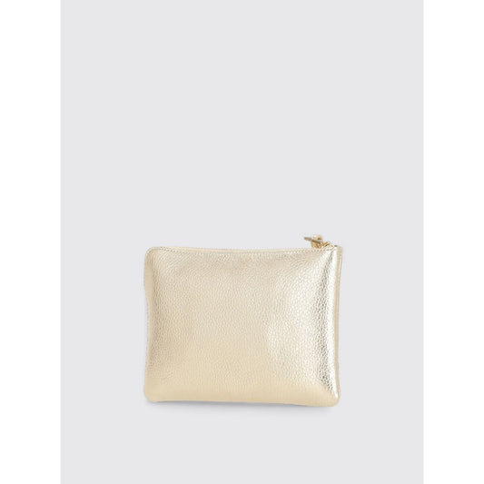Coccinelle Gold Leather Clutch Bag