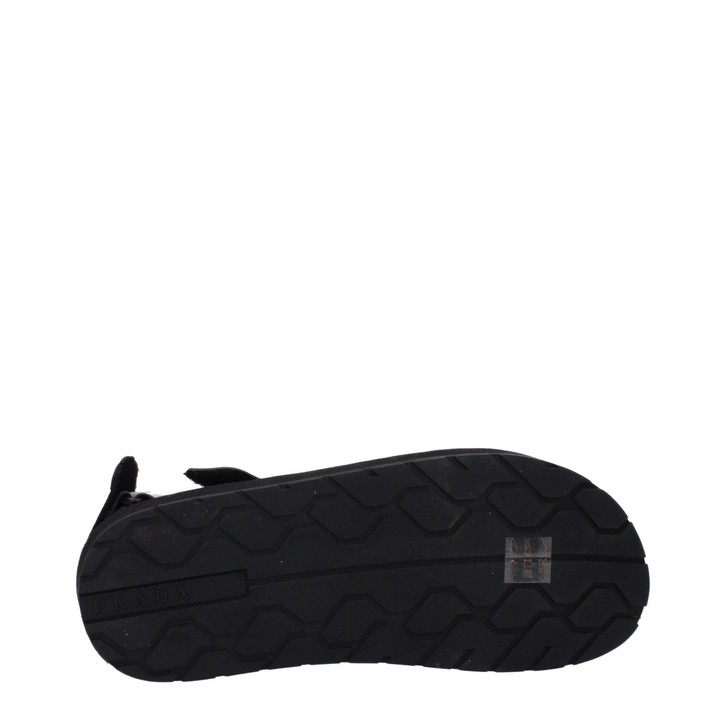 Prada Black Fabric Sandals