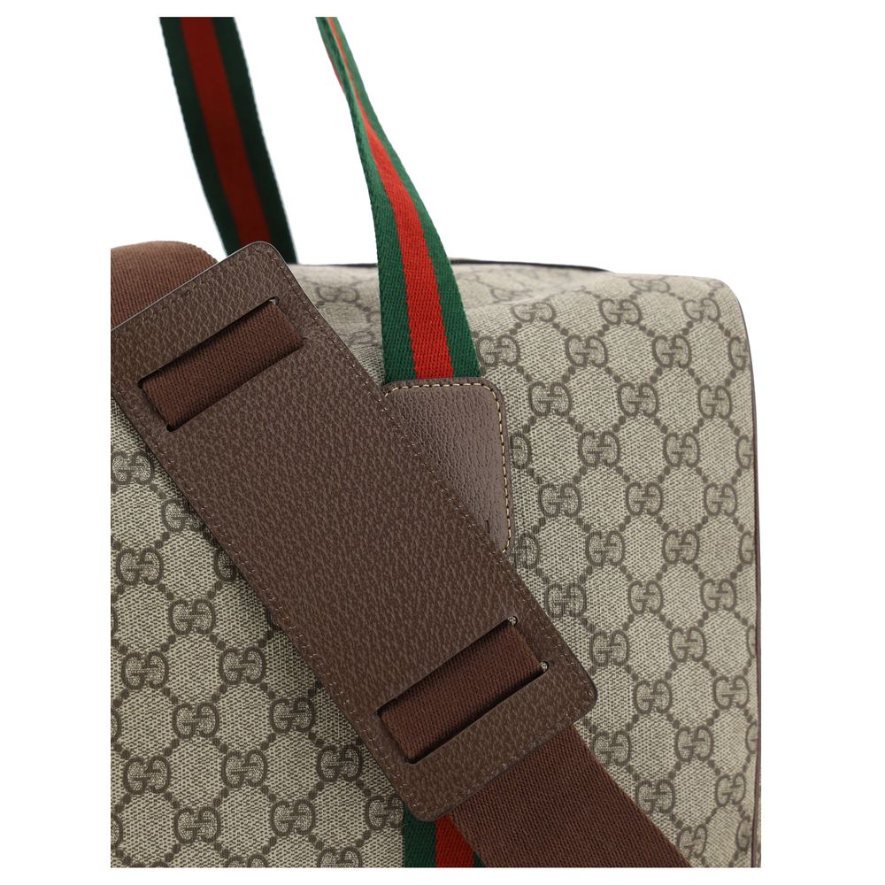 Gucci Brown Cotton Luggage And Travel