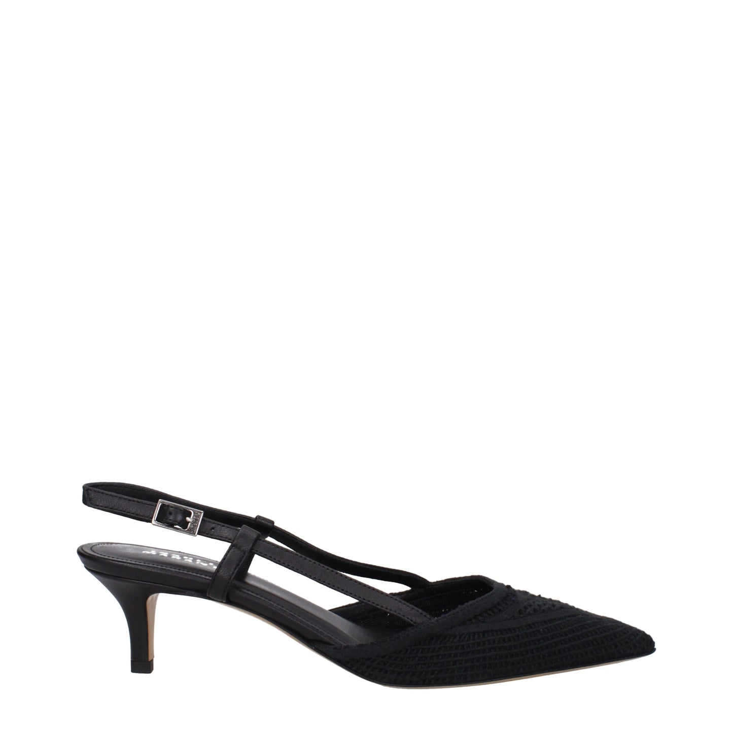 Isabel Marant Black Fabric Mid Heel Pumps