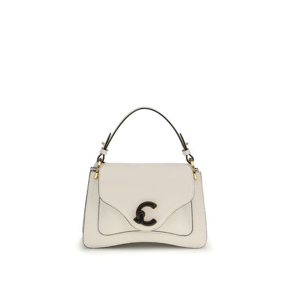 Coccinelle Cream Calf Leather Bos Taurus Shoulder Bag