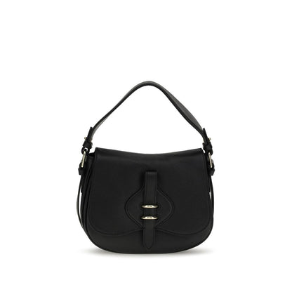 Coccinelle Black Calf Leather Bos Taurus Shoulder Bag