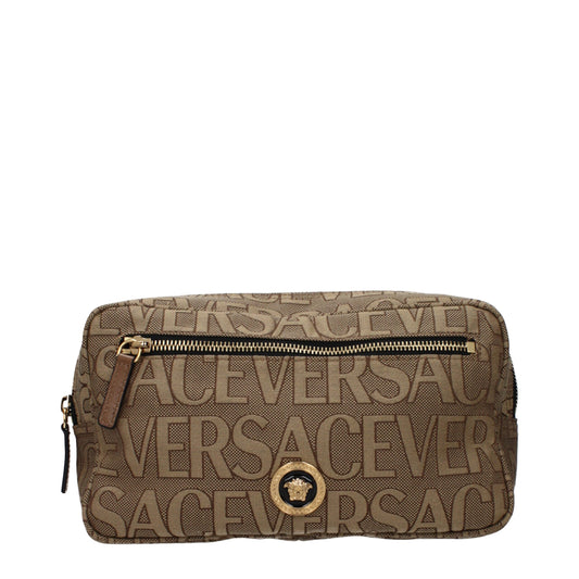 Versace Beige Fabric Backpack