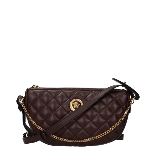 Versace Brown Leather Handbag