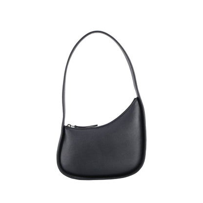 The Row Black Calf Leather Bos Taurus Shoulder Bag