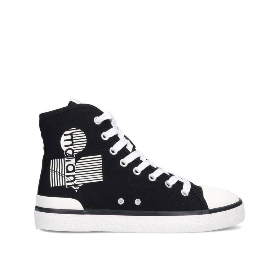 Isabel Marant Black Canvas High Top Sneakers