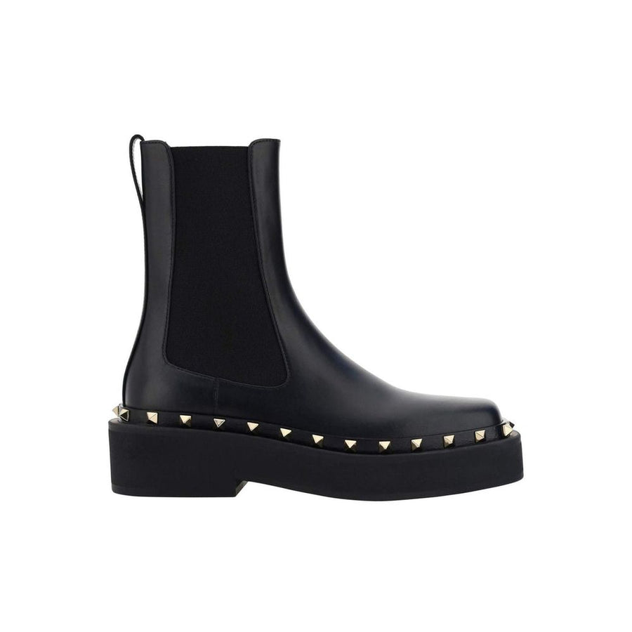 Valentino Garavani Black Calfskin Chelsea Boots