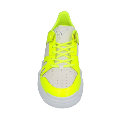 Giuseppe Zanotti White Calfskin Athletic Sneakers