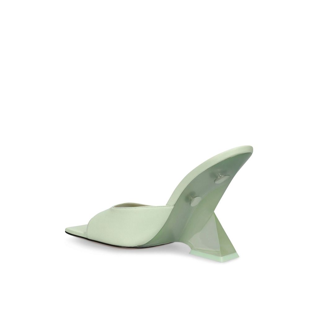 The Attico Bicolor Calfskin Platform Sandals