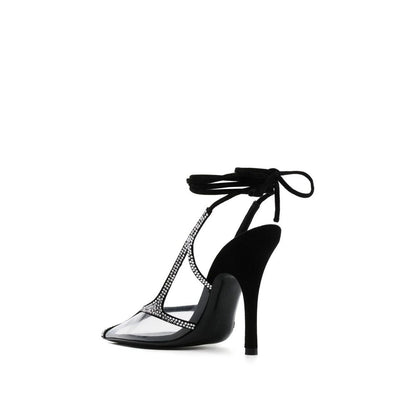 The Attico Black Pvc Platform Pumps