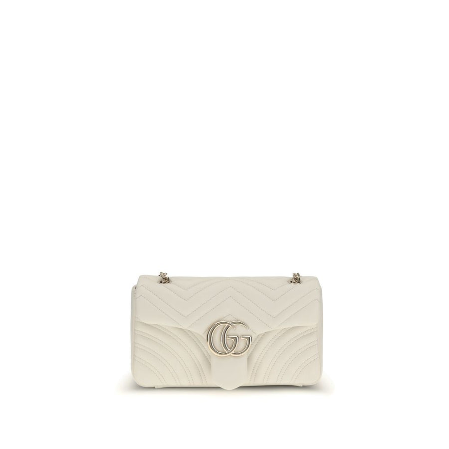 Gucci White Calf Leather Bos Taurus Handbag